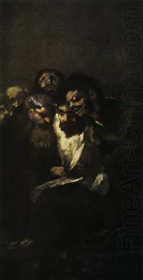 Francisco de goya y Lucientes Reading china oil painting image